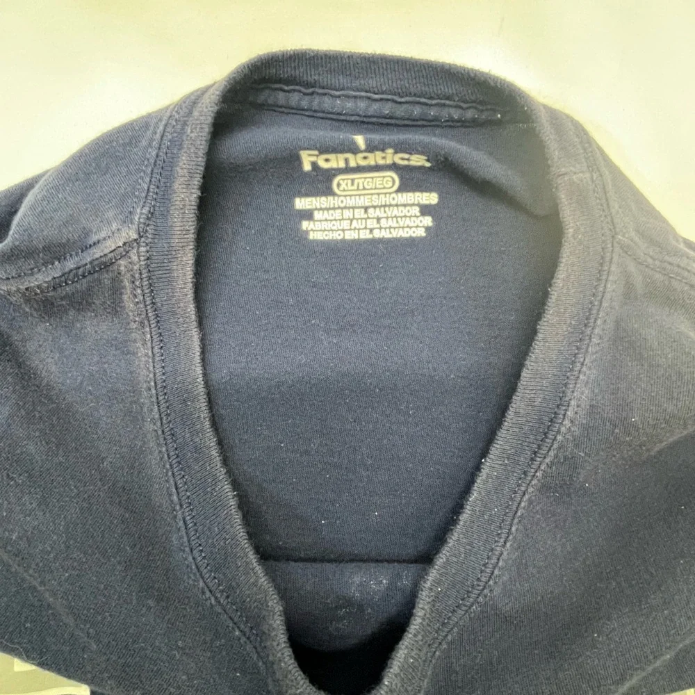 FANATICS NEW YORK‎ YANKEES BASEBALL TEE CREW NECK L NAVY PREOWNED